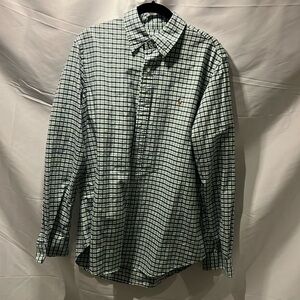 Polo Ralph Lauren Men’s Button Down - Lime Green & Blue Plaid